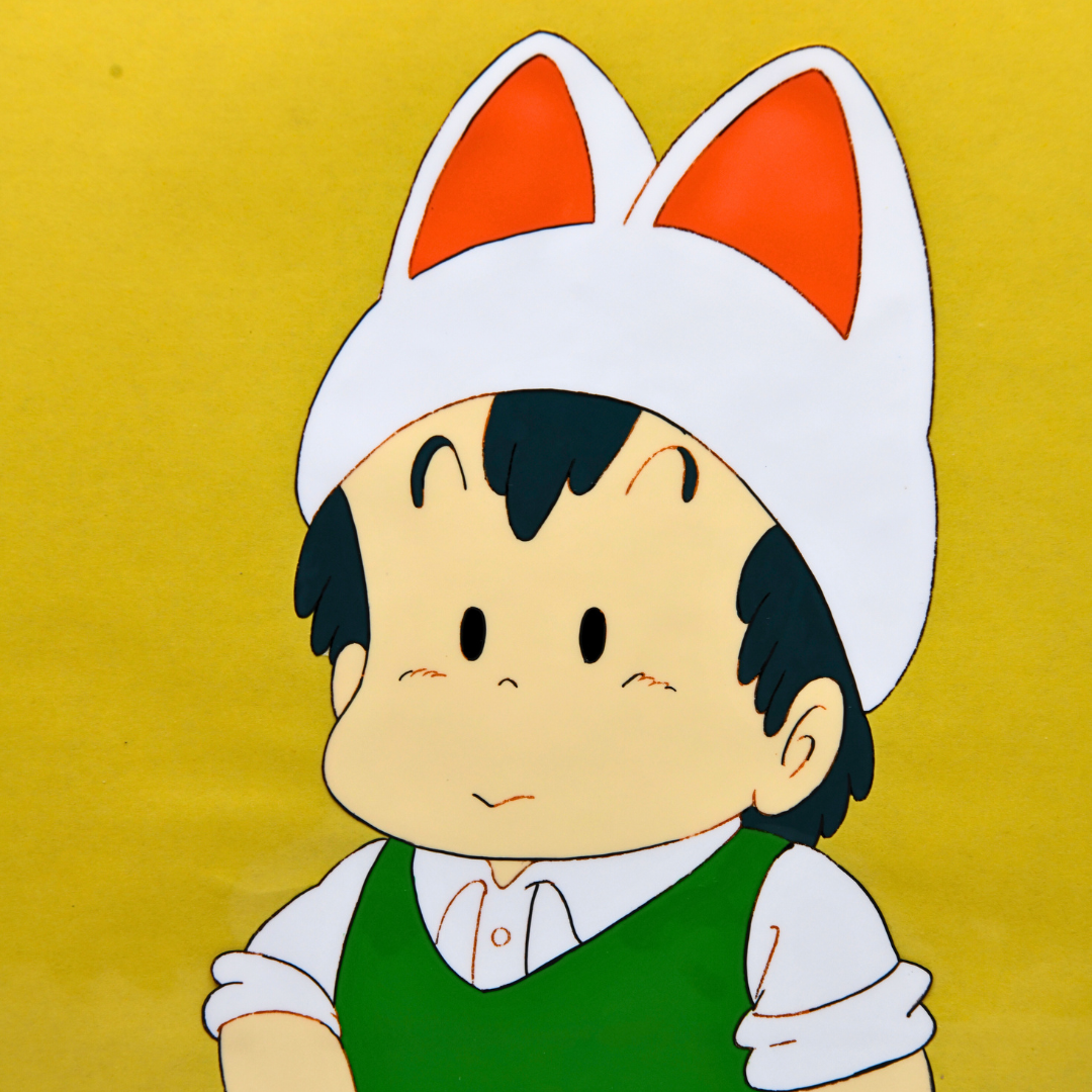 Dr. Slump Peasuke Close-Up Portrait Production Cel
