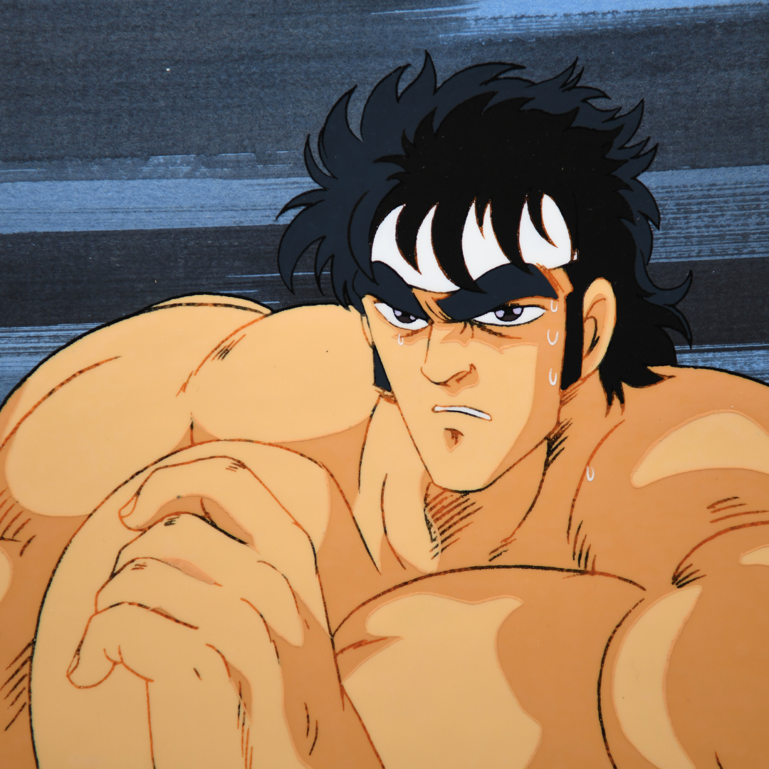 Sakigake!! Otokojuku – Momotaro Muscle Mode – Original Production Cel, Douga, and Background (Toei Animation, 1988)
