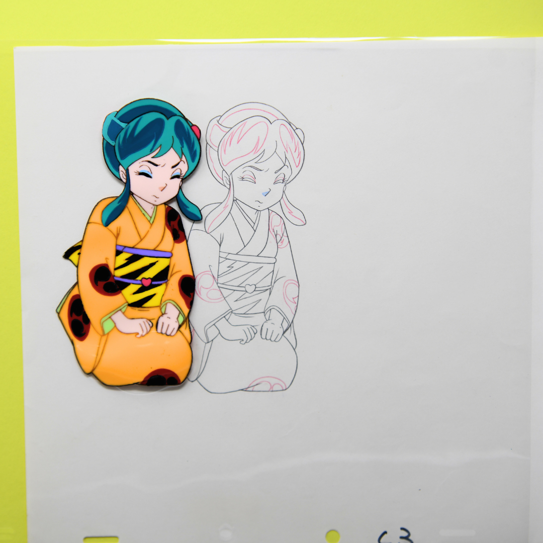 Original anime production art from Rumiko Takahashi’s classic series – cels, douga, and genga from Urusei Yatsura, Ranma ½, and InuYasha
Vintage Japanese animation art by Rumiko Takahashi