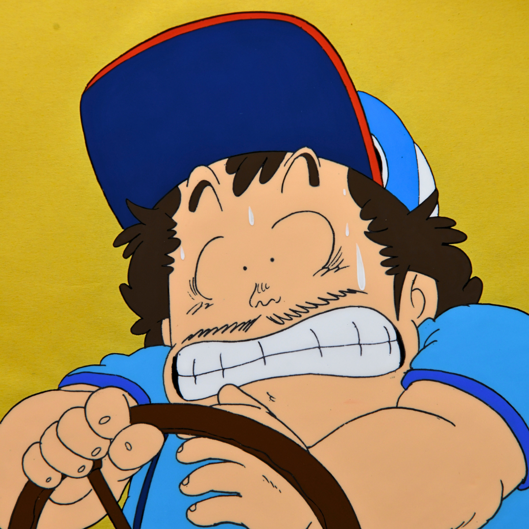 Dr. Slump Senbei Driving Stressed Production Cel (Toei Animation, 1981–1986)