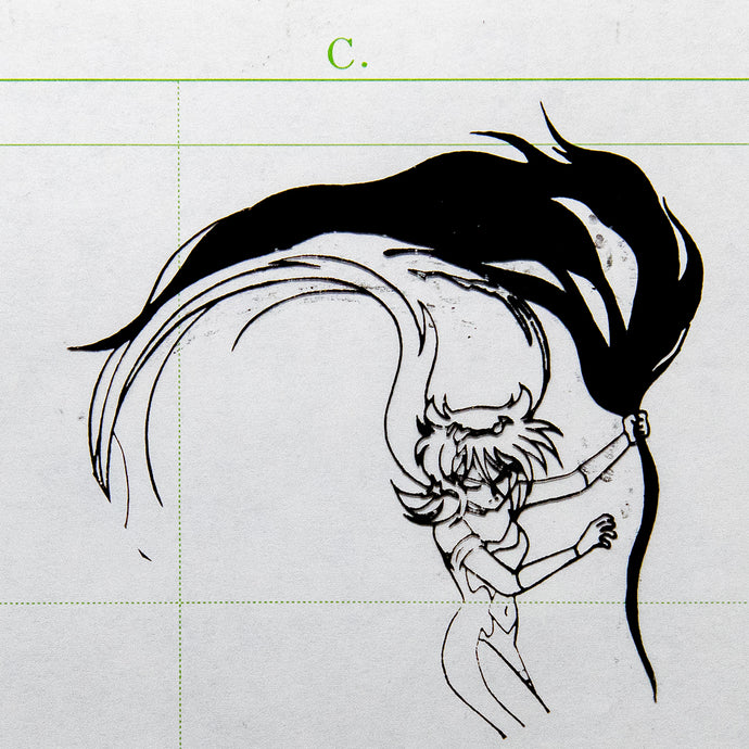 Demon Hunter Makaryuudo : Yama Rikudou - Original Production Cel Anime + Sketch
