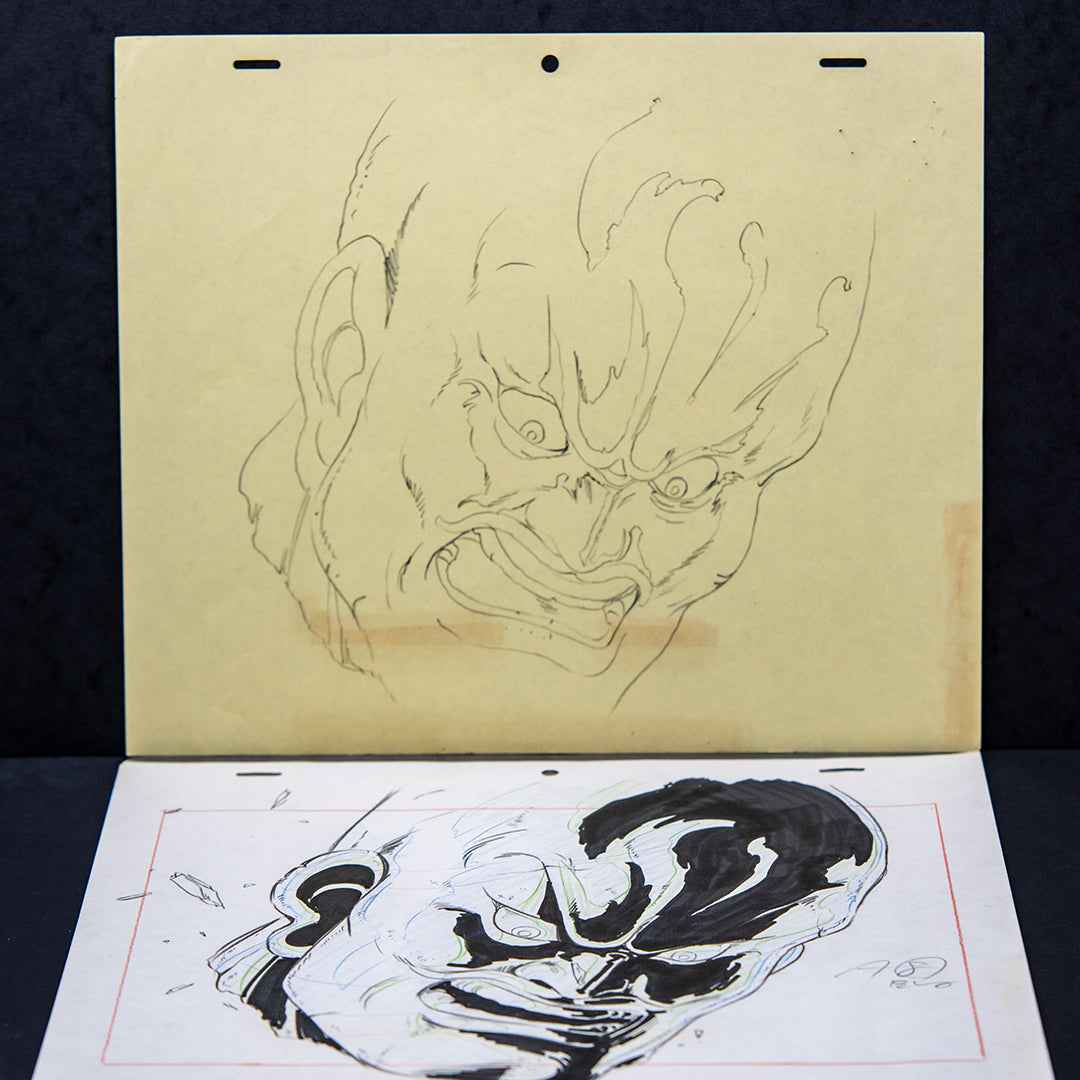 Fist of the North Star Movie Original Art - Full Animation Head Cut - Set of Douga / Genga / Storyboard sheets