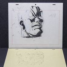 Load image into Gallery viewer, Fist of the North Star Movie Original Art - Full Animation Head Cut - Set of Douga / Genga / Storyboard sheets