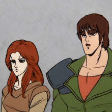 Load image into Gallery viewer, Fist of the North Star - Tetsuo Hara - Ken &amp; Yuria - Original Animation Cel &amp; Douga