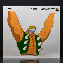 Load image into Gallery viewer, Kinnikuman - Mr MuscleMan - Neptune Man Hurrah - Production Cel + Douga Stuck
