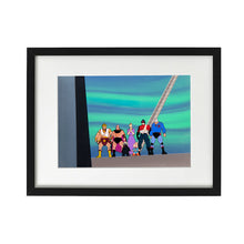Load image into Gallery viewer, Kinnikuman aka Muscle Man - Group of Fighters- Original Production Cel Anime + Background