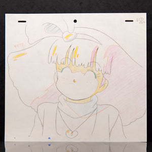 Magical Princess Minky Momo - Gigi Cute & Smiling - Production Cel + Background & Douga