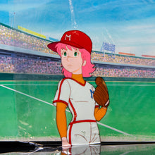 Load image into Gallery viewer, Magical Princess Minky Momo - Gigi at the Baseball Game - Production Cel &amp; Background + Douga