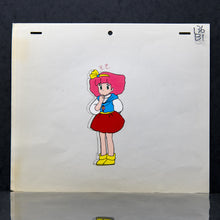 Load image into Gallery viewer, Princess Minky Momo - Gigi wondering - Takeshi Shudo - Original Hand Painted Cel + Douga Stuck