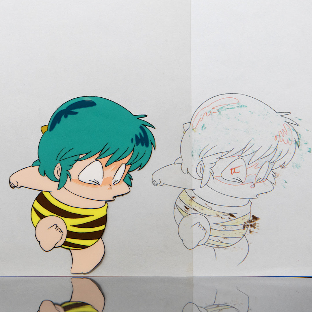 Original anime production art from Rumiko Takahashi’s classic series – cels, douga, and genga from Urusei Yatsura, Ranma ½, and InuYasha
Vintage Japanese animation art by Rumiko Takahashi