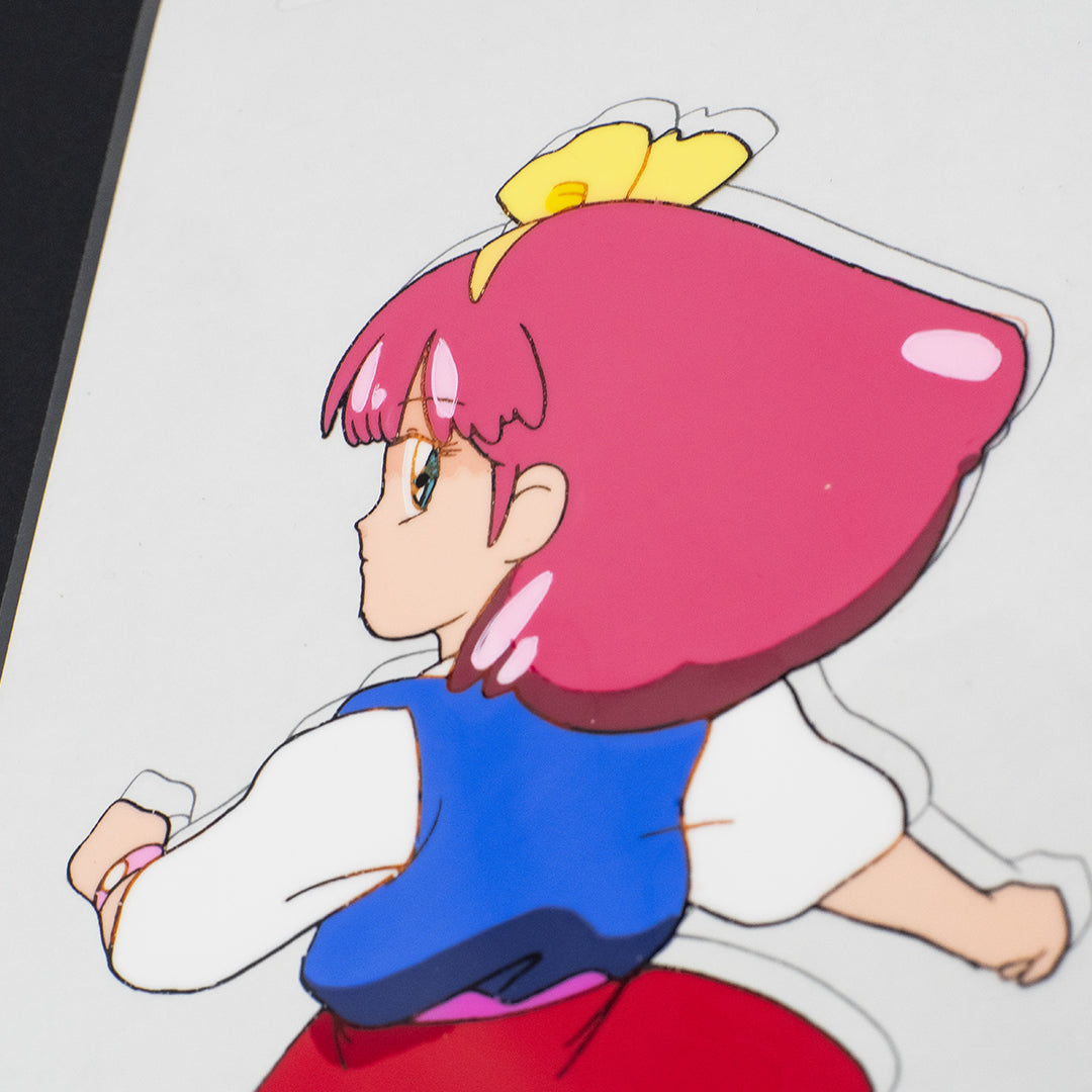 Magical Princess Minky Momo – Gigi Running – original animation production artwork – detail 4