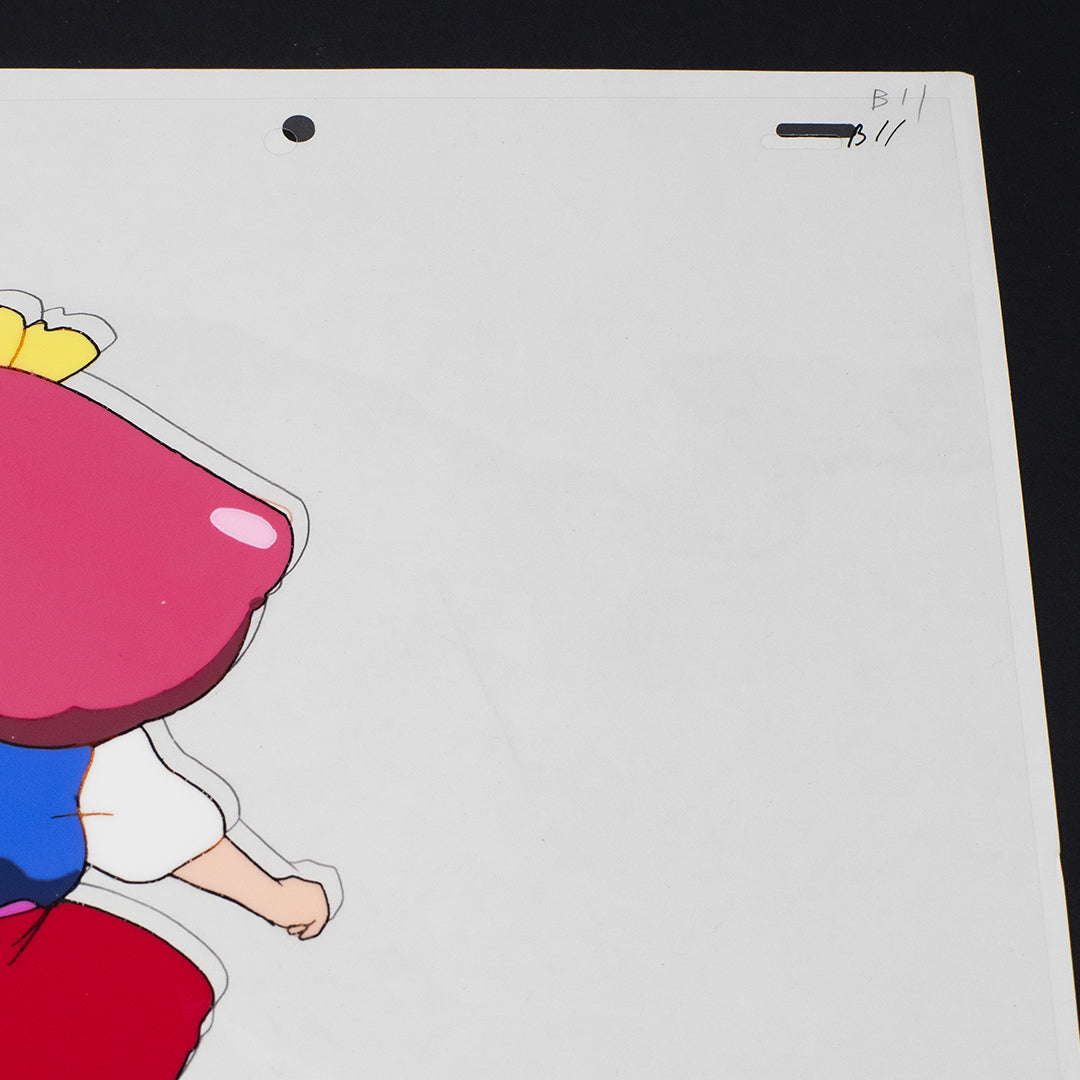 Magical Princess Minky Momo – Gigi Running – original animation production artwork – detail 6