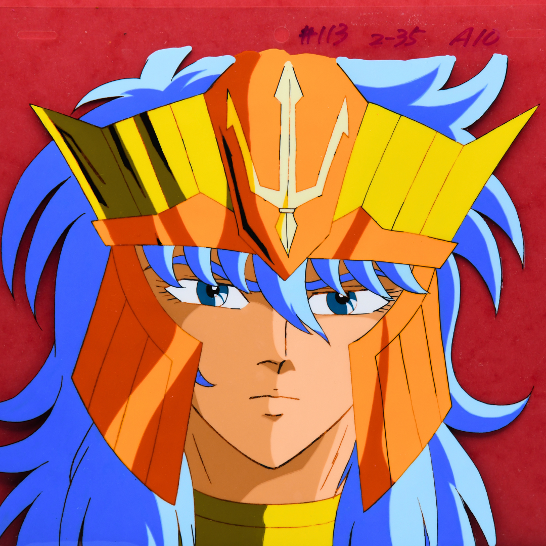 Saint Seiya – Poseidon – original animation production artwork – detail 3