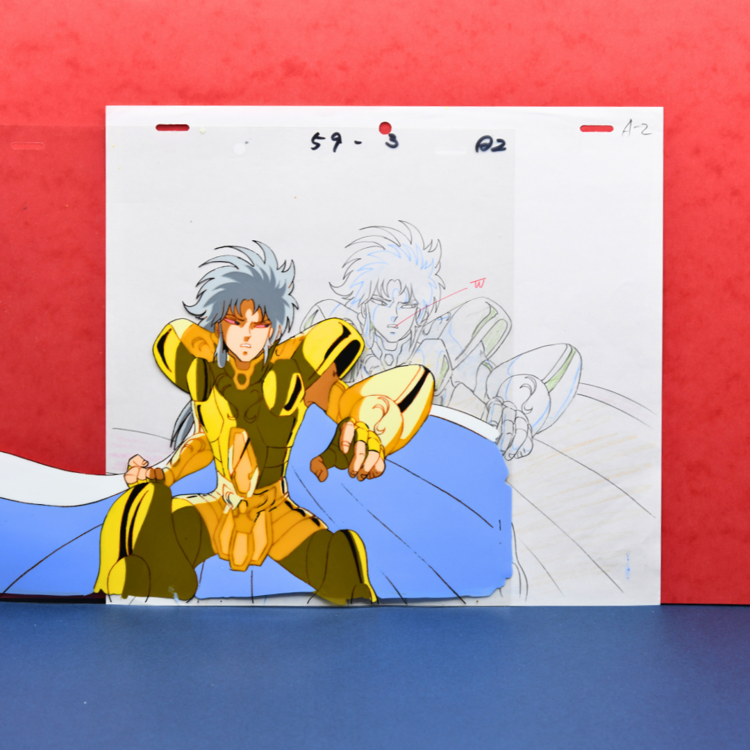Saint Seiya – Saga, Gemini Saint – original animation production artwork – detail 9