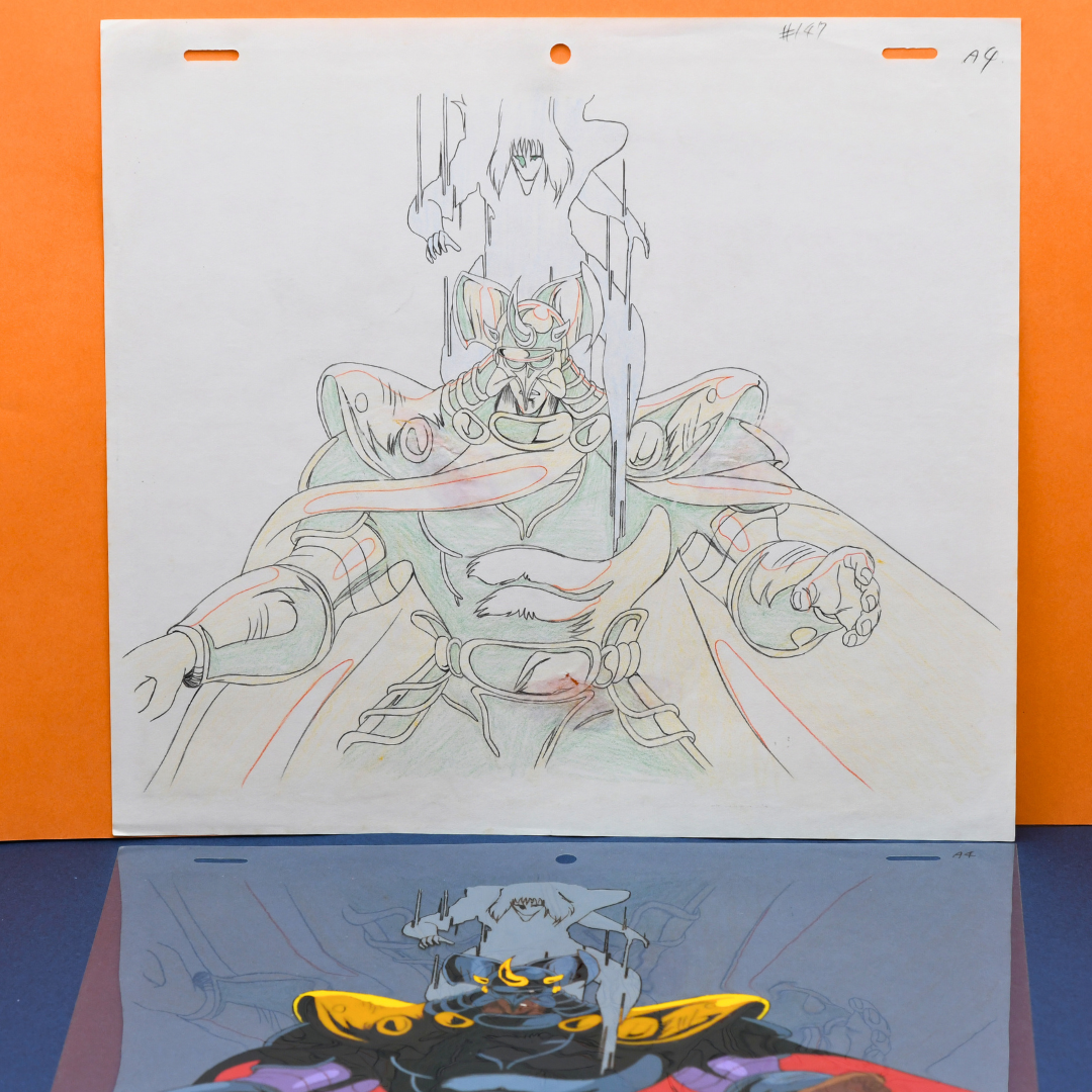 Fist of the North Star (Hokuto no Ken) – Kaioh Attacked by Shachi – original animation production artwork – detail 8