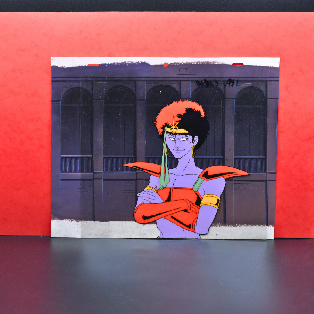 Shurato: The Legend of the Heavenly Sphere – Kubilah Katei, Arms Crossed – original animation production artwork – detail 3
