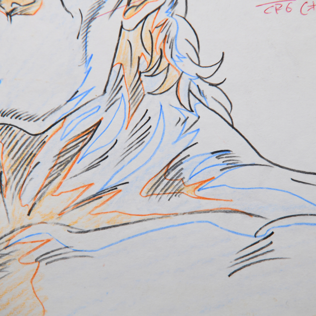 Fist of the North Star (Hokuto no Ken) – Raoh Devilish Smile – original animation production artwork – detail 11