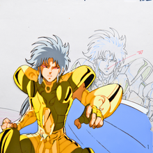 Load image into Gallery viewer, Saint Seiya - Saga Gemini Saint - Original Anime Production Cel and Douga ep. 72