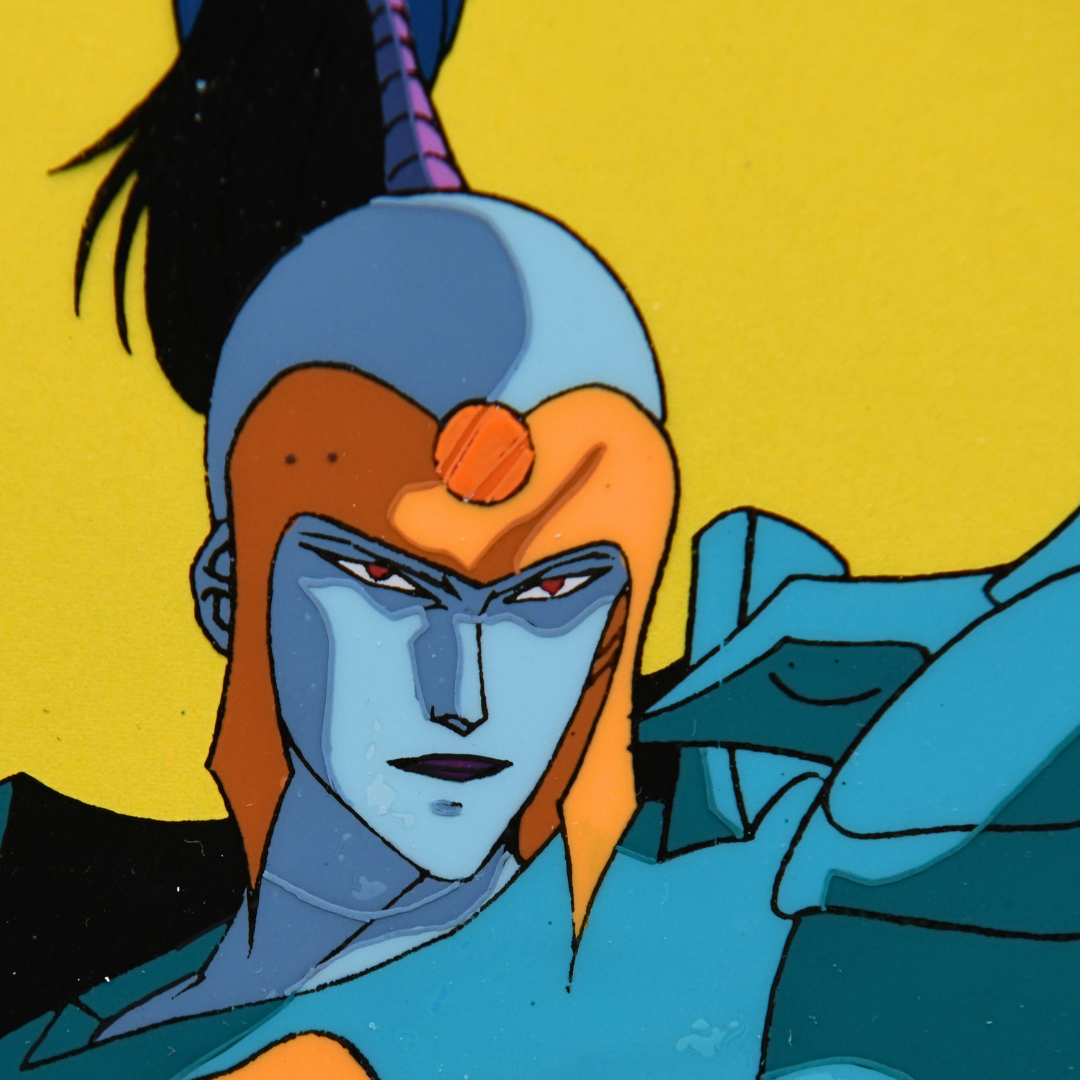 Shurato: The Legend of the Heavenly Sphere – Antela with Weapon – original animation production artwork – detail 7