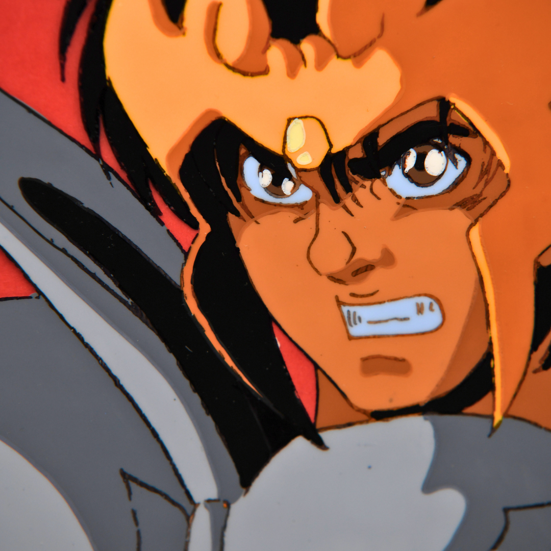 Shurato: The Legend of the Heavenly Sphere – Shurato Hidaka During Battle – original animation production artwork – detail 10