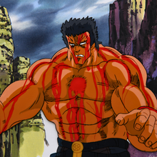 Load image into Gallery viewer, Fist of the North Star - Raoh about to die - Original Animation Cel and Douga and copie BG