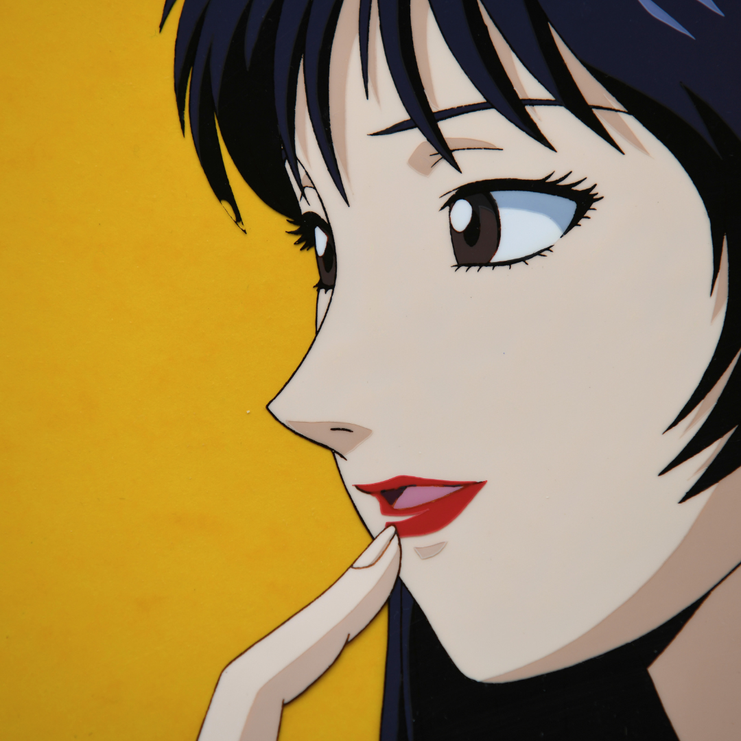 Great Teacher Onizuka (GTO) – Miyabi Aizawa Side Portrait – original animation production artwork – detail 4