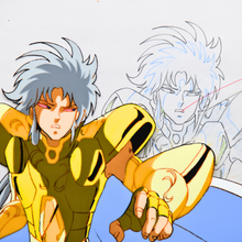 Load image into Gallery viewer, Saint Seiya - Saga Gemini Saint - Original Anime Production Cel and Douga ep. 72