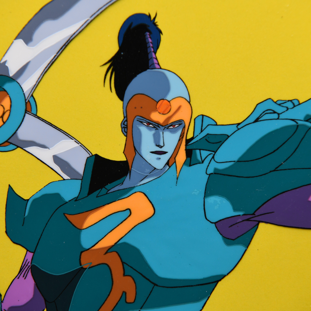 Shurato: The Legend of the Heavenly Sphere – Antela with Weapon – original animation production artwork – detail 8