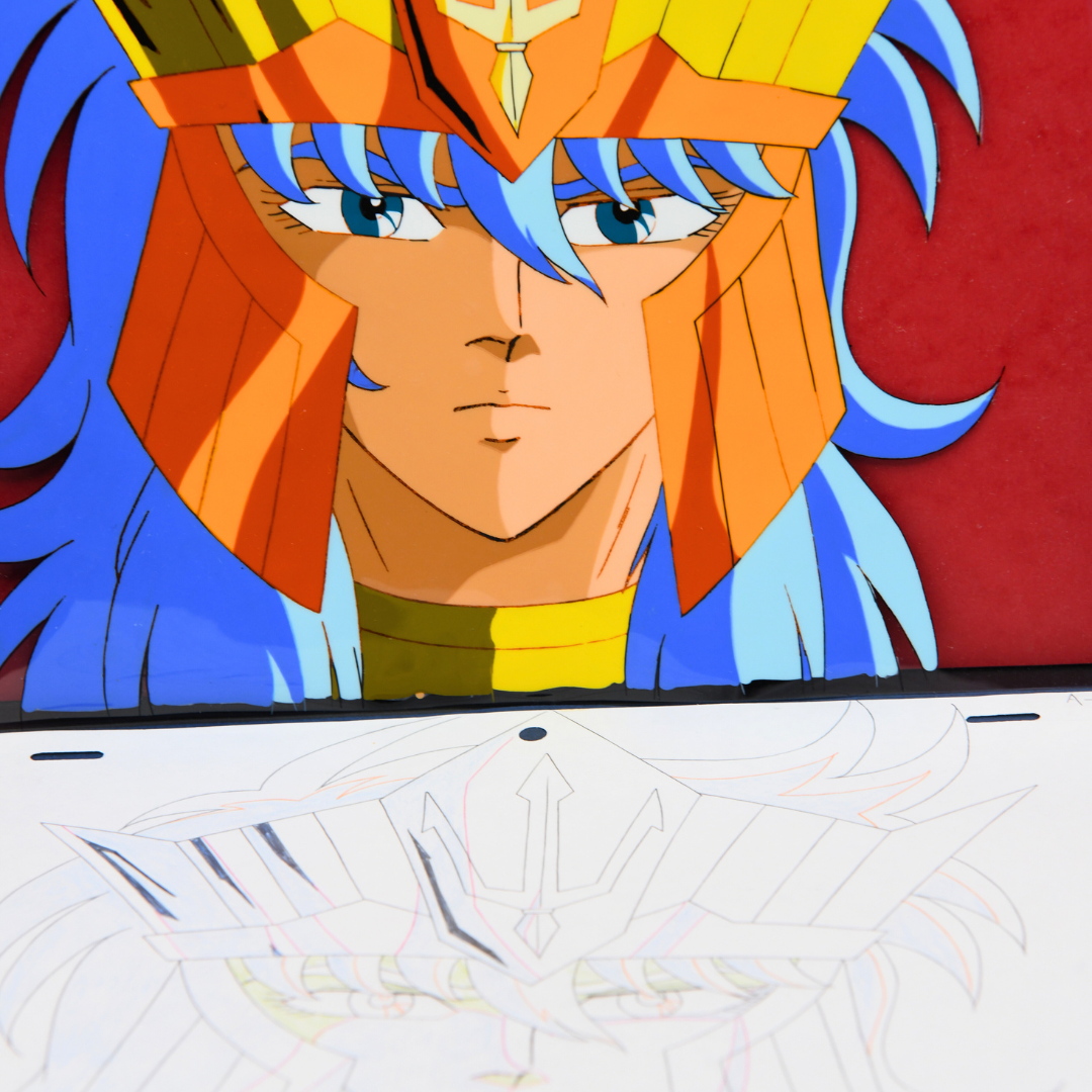 Saint Seiya – Poseidon – original animation production artwork – detail 16