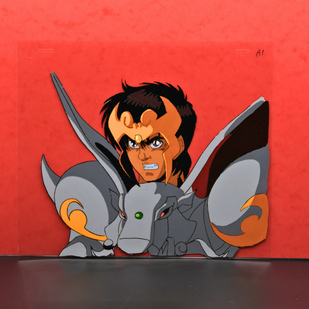 Shurato: The Legend of the Heavenly Sphere – Shurato Hidaka During Battle – original animation production artwork – detail 11