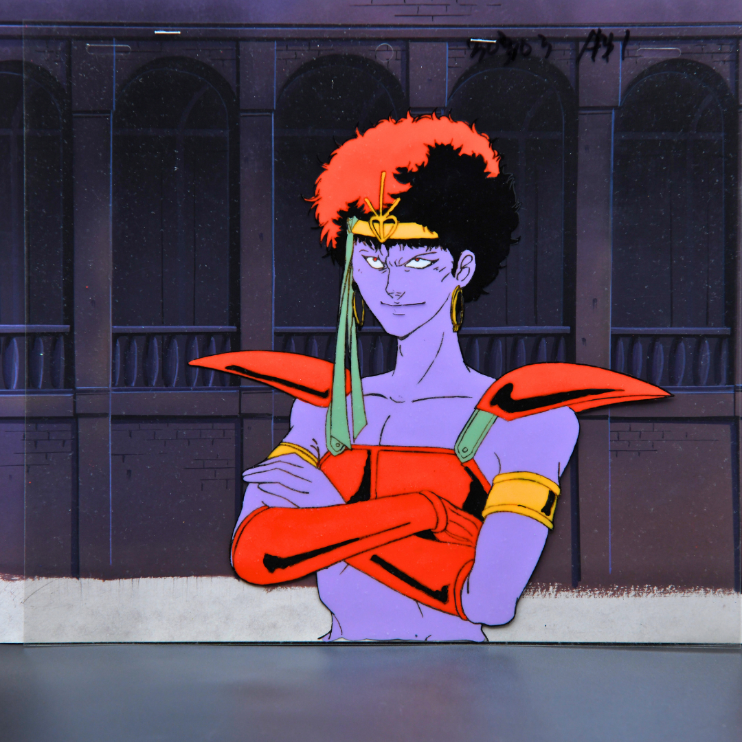 Shurato: The Legend of the Heavenly Sphere – Kubilah Katei, Arms Crossed – original animation production artwork – detail 2