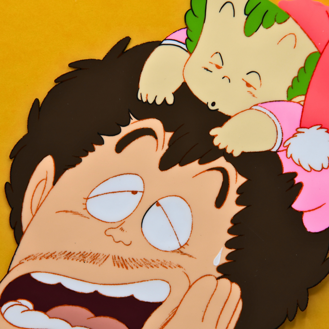 Dr. Slump – Senbei with Gatchan Morning Scene – original animation production artwork