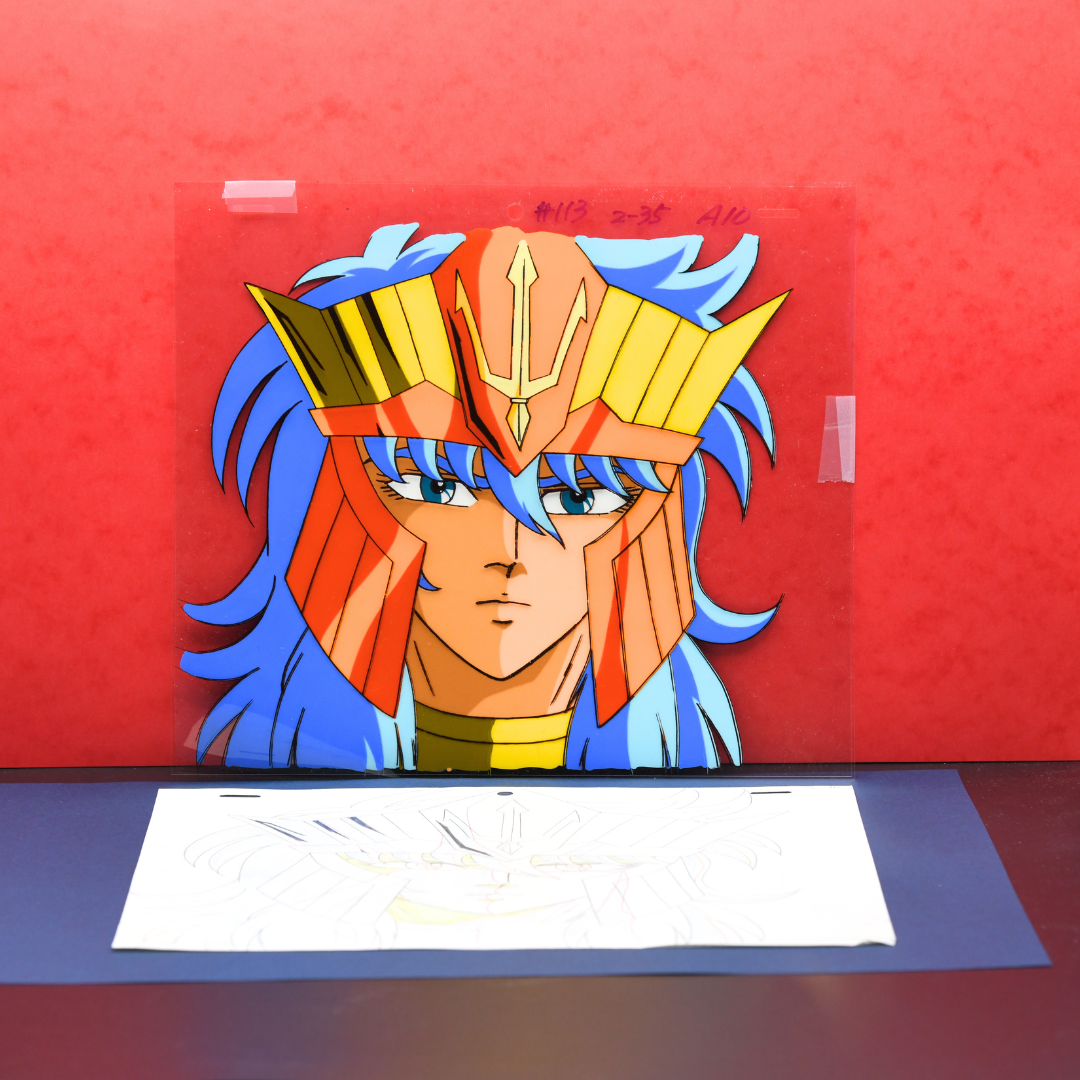 Saint Seiya – Poseidon – original animation production artwork – detail 4