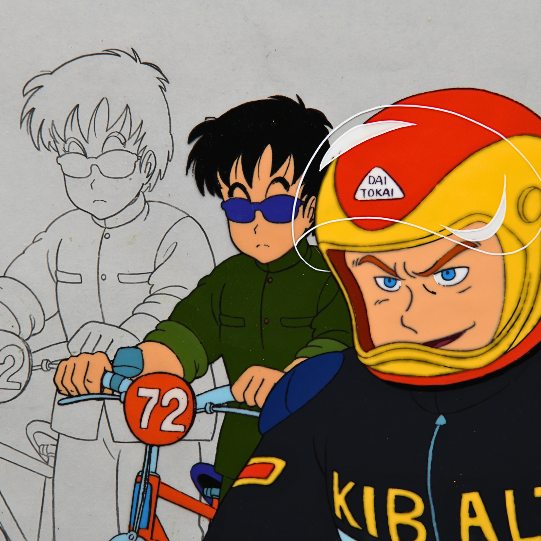Dr. Slump - Dertze Kibalt & Tsukutsun Tsun - The Race Production Cel + Douga