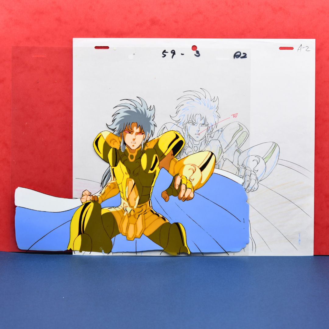 Saint Seiya – Saga, Gemini Saint – original animation production artwork – detail 12
