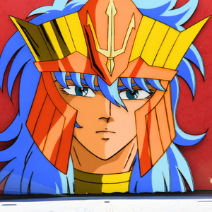 Saint Seiya - Poseidon - Original Anime Production Cel, Douga, and Background ep. 113