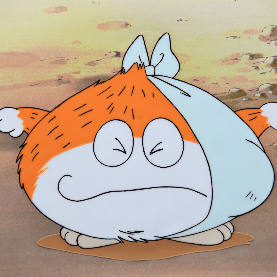 Mojacko – Mojara Original Production Cel with Matching Douga and Original Hand-Painted Background (OLM, 1995–1997)