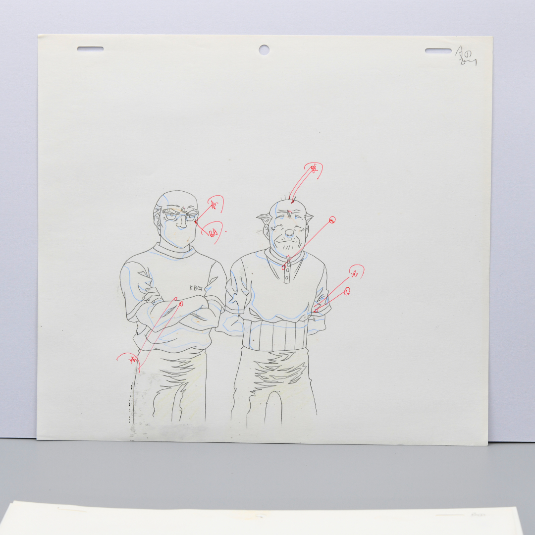 Hajime no Ippo Makunouchi Ippo and trainers original animation production art