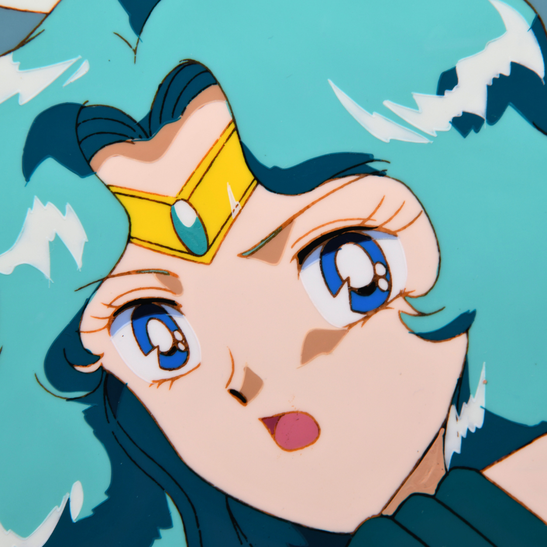 Sailor Moon S – Sailor Neptune – original animation production artwork – detail 3