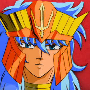 Saint Seiya - Poseidon - Original Anime Production Cel, Douga, and Background ep. 113