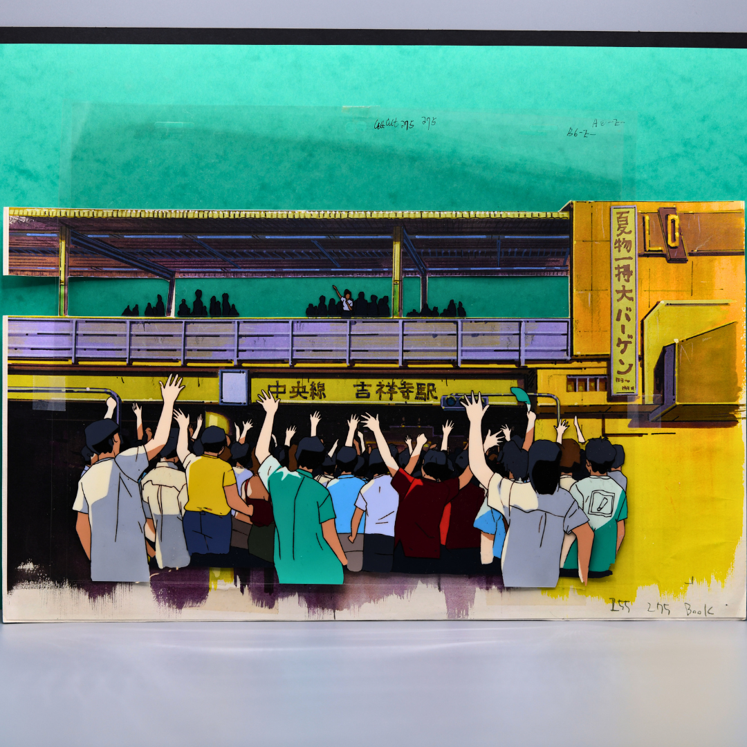 Great Teacher Onizuka (GTO) – Crowd Scene – original animation production artwork – detail 3