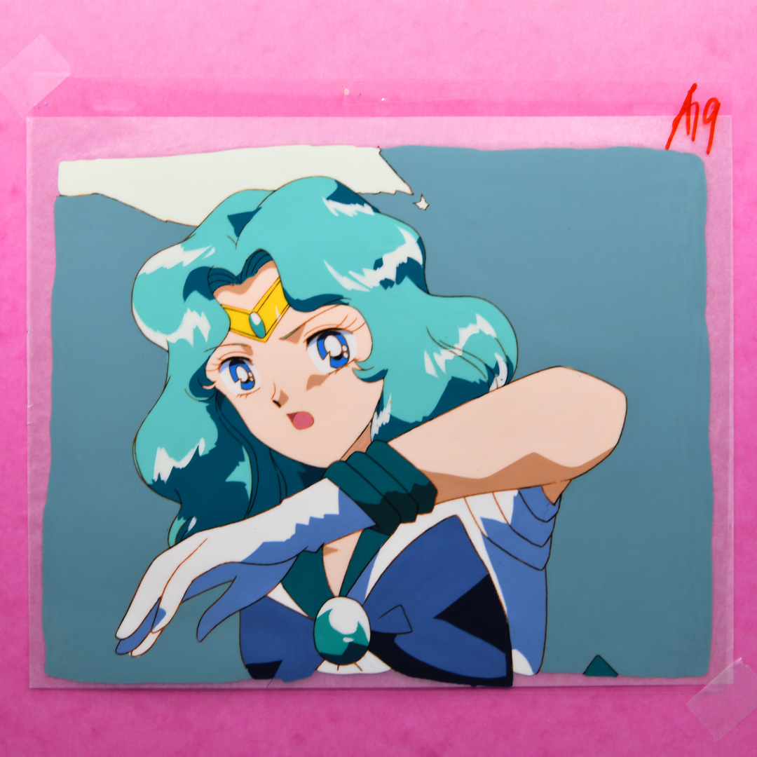 Sailor Moon S – Sailor Neptune – original animation production artwork – detail 2
