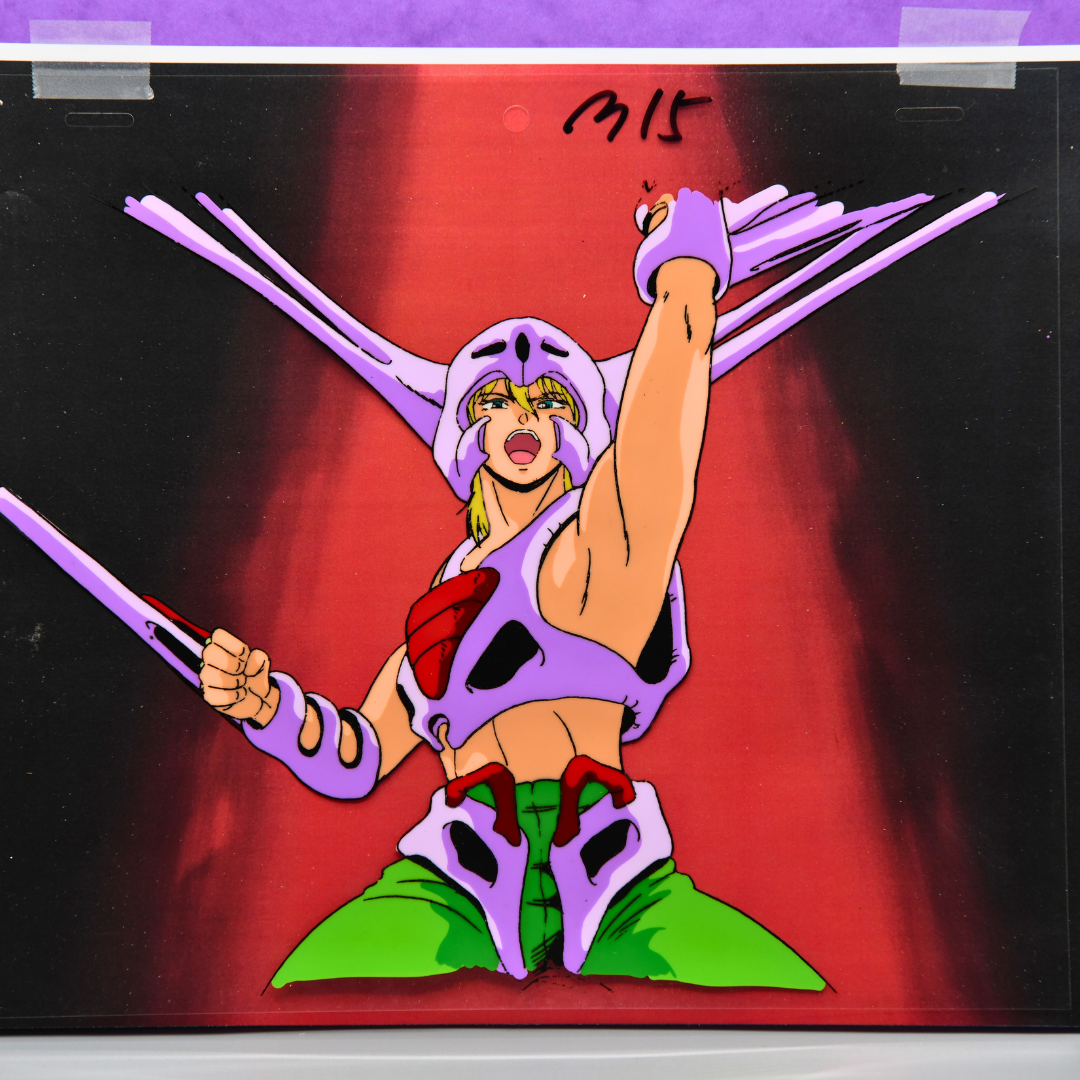 Jūshin Liger – Ryu Dolk inside Dorga, Combat Mode – original animation production artwork – detail 3