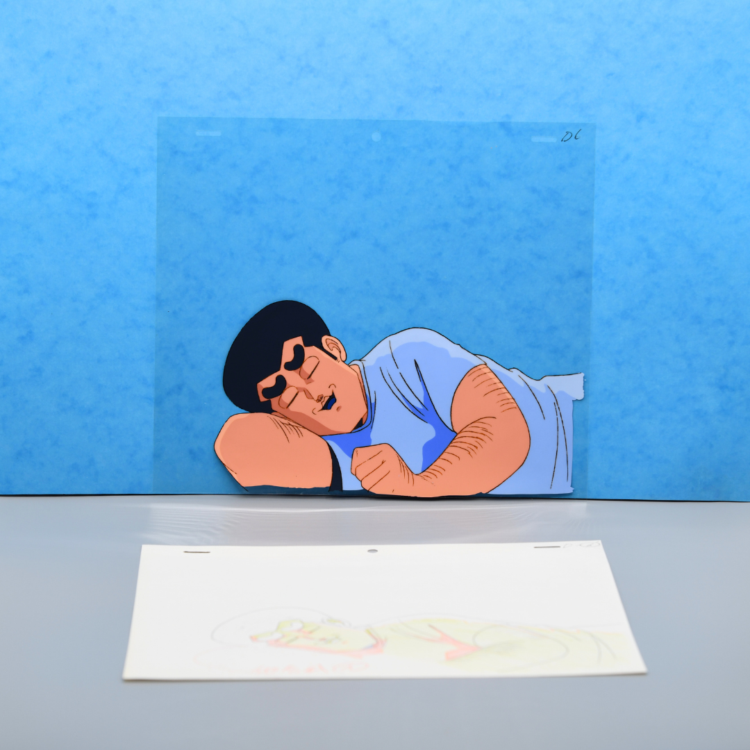 High School! Kimengumi – Gō Reietsu Sleeping – original animation production artwork – detail 2