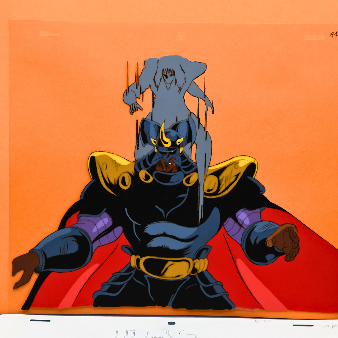 Fist of the North Star (Hokuto no Ken) – Kaioh Attacked by Shachi – original animation production artwork – detail 3