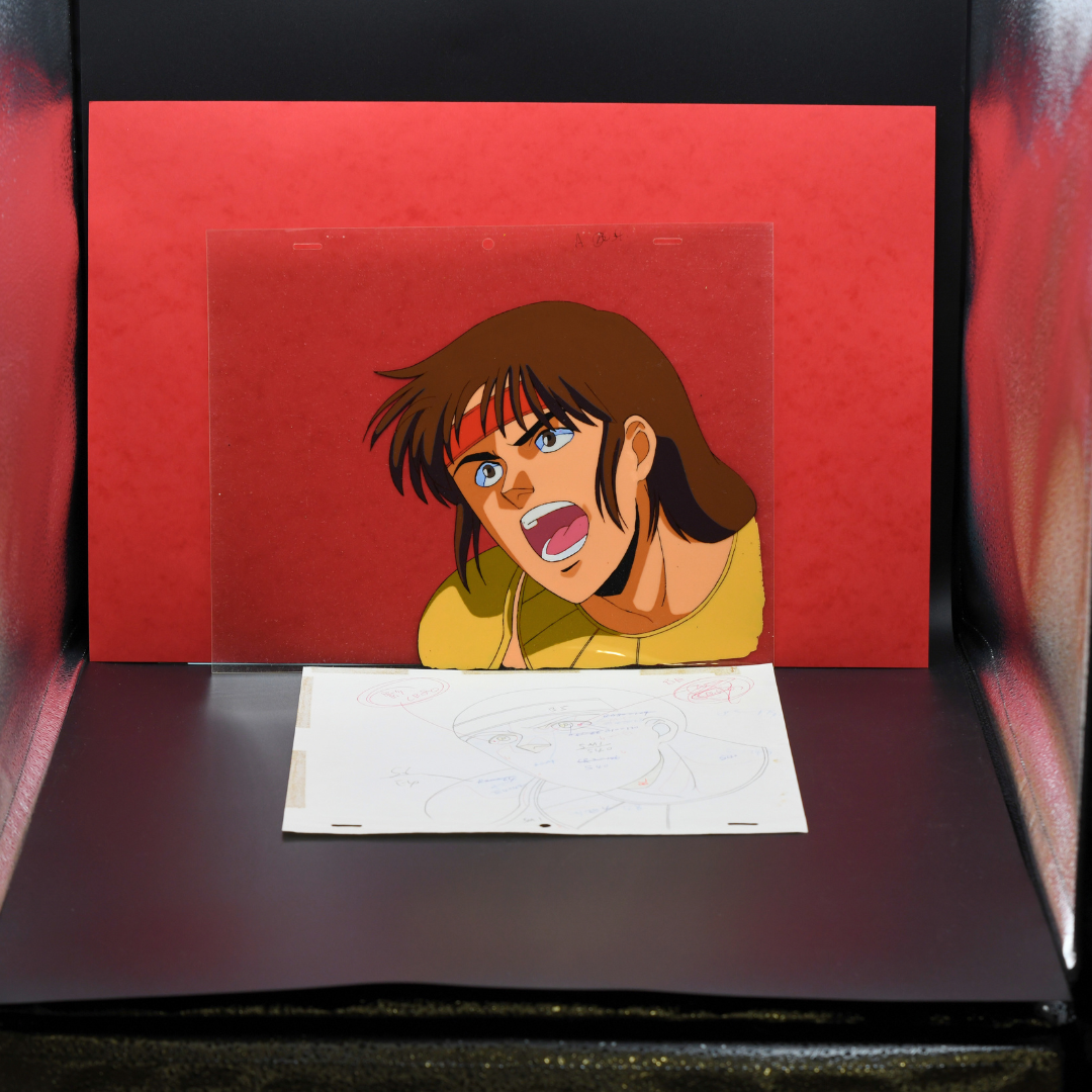 Shurato: The Legend of the Heavenly Sphere – Hyuga Yelling – original animation production artwork – detail 8