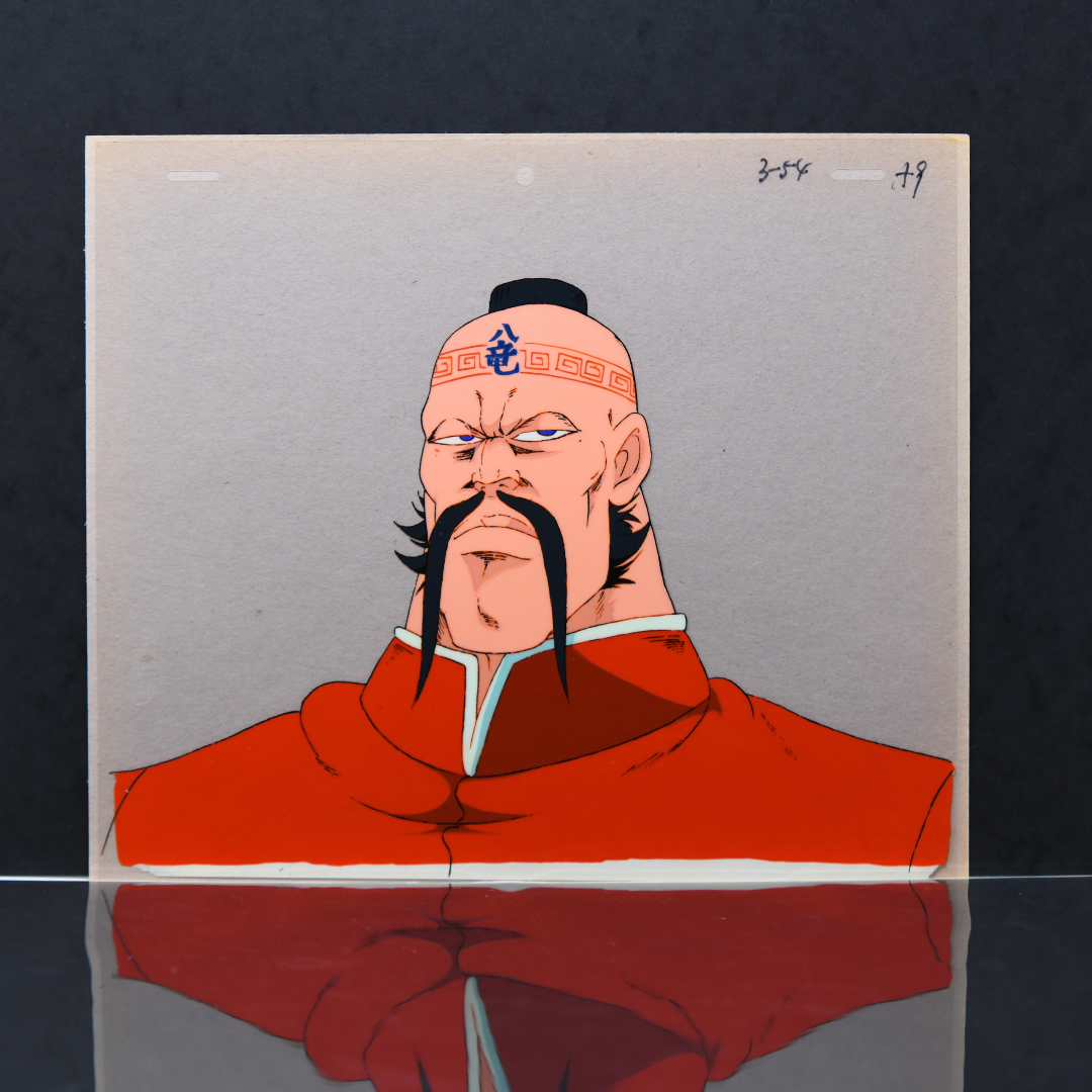 Sakigake!! Otokojuku – Wang Ta-ren Not Smiling 02 – original animation production artwork – detail 4