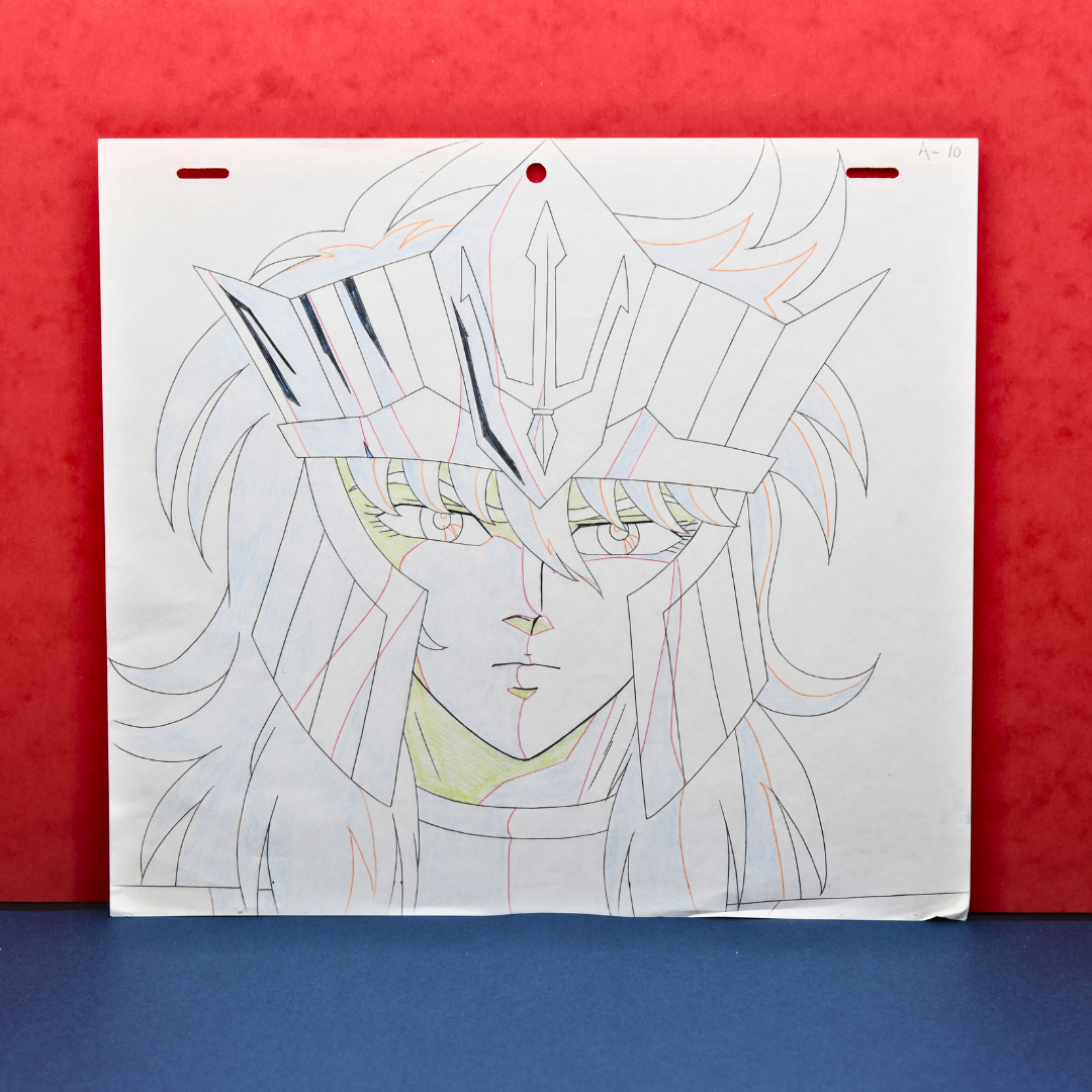 Saint Seiya – Poseidon – original animation production artwork – detail 7