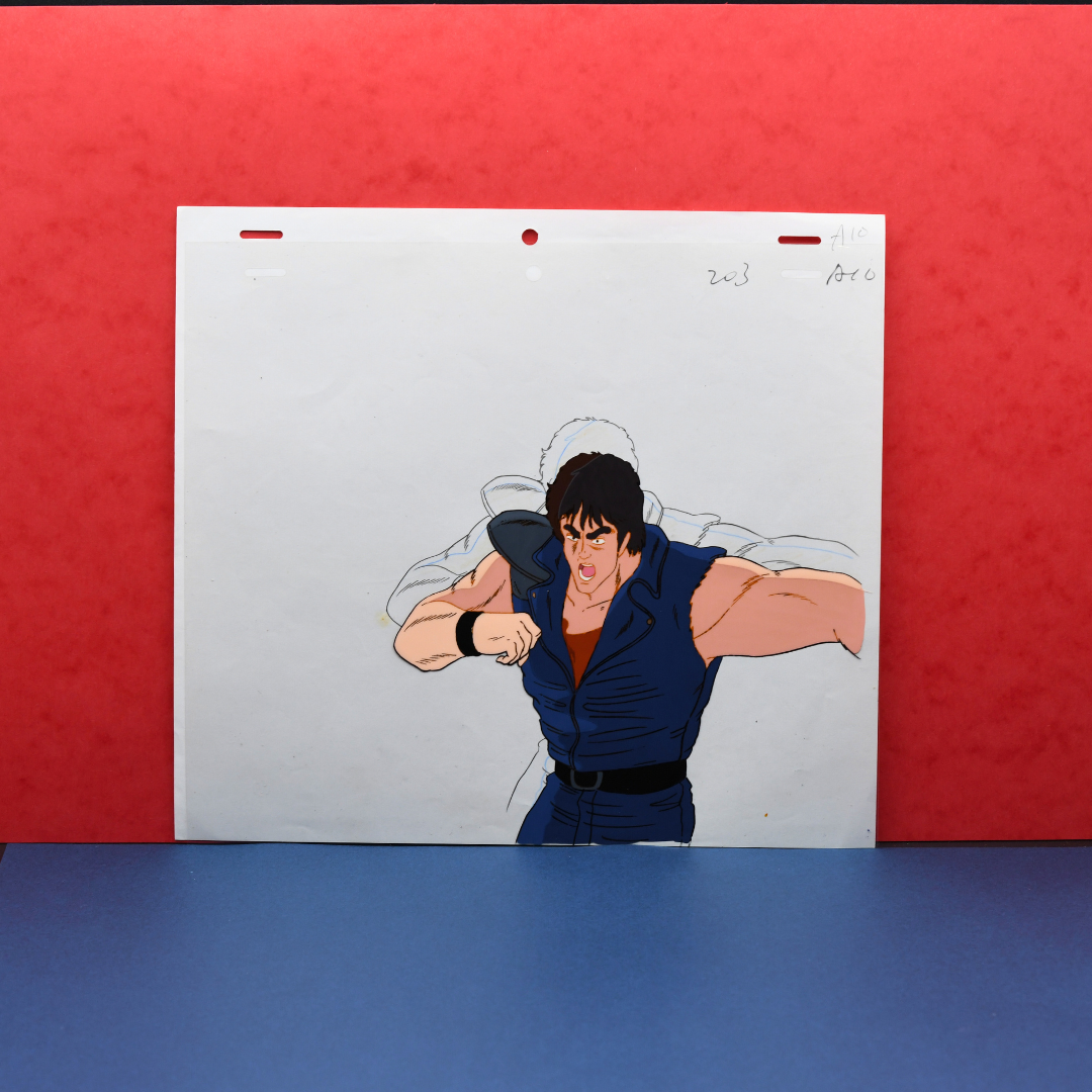 Fist of the North Star (Hokuto no Ken) – Kenshiro Fighting – original animation production artwork – detail 6
