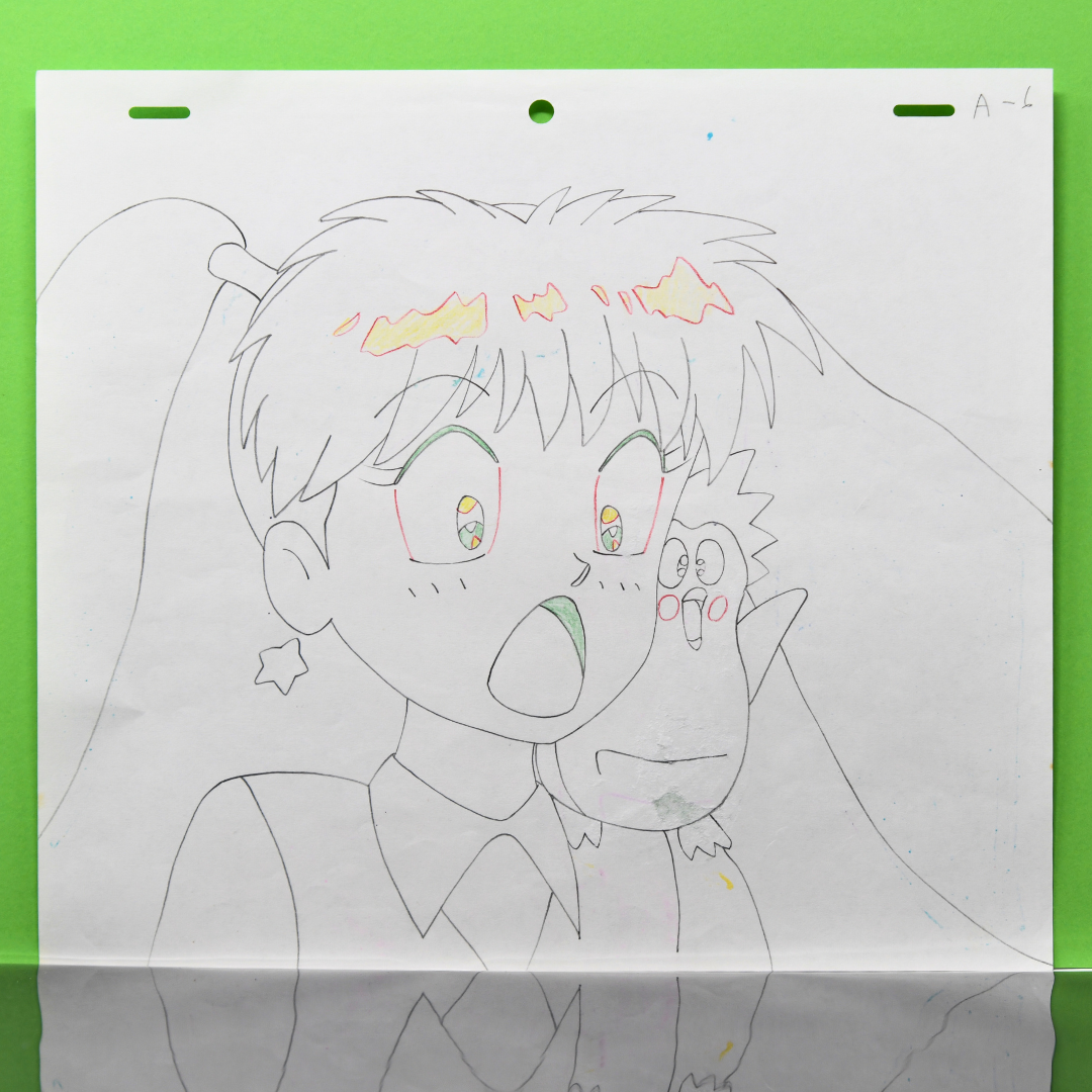 Magical Angel Sweet Mint – Mint Portrait – original animation production artwork – detail 2